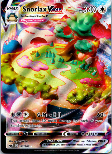 Snorlax VMAX (142/202) [SWSH01: Sword & Shield Base Set]