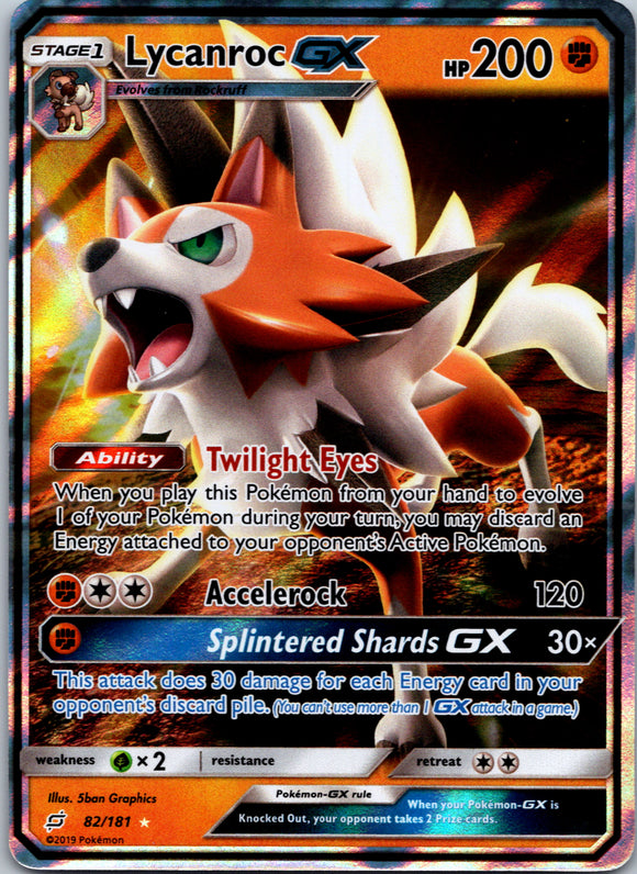 Lycanroc GX (082/181) [Sun & Moon: Team Up]
