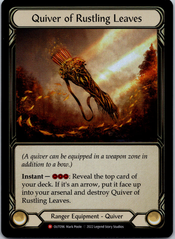 Quiver of Rustling Leaves [OUT096] (Outsiders)  Rainbow Foil