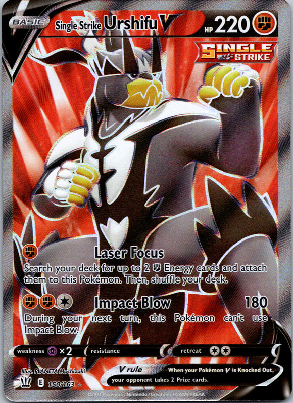 Single Strike Urshifu V (Full Art) [150/163] [SWSH05: Battle Styles]