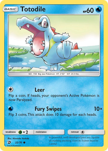 Totodile [22/70] [Dragon Majesty] Reverse Holofoil