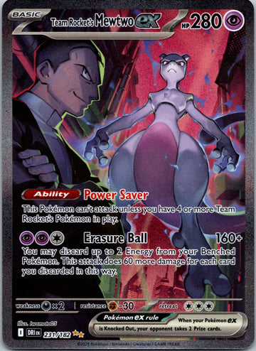 Team Rocket's Mewtwo ex - 231/182 [231/182] [Destined Rivals] Holofoil