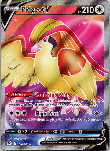 Pidgeot V (188/196) [Sword & Shield: Lost Origin]