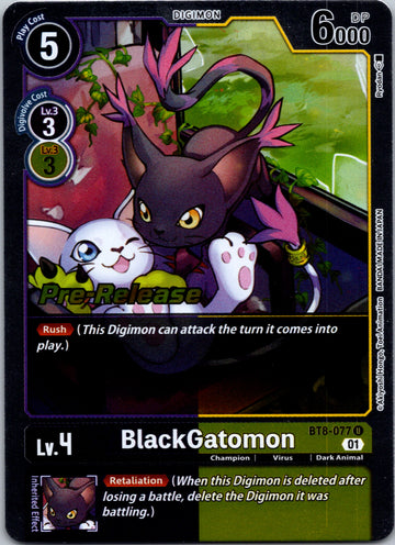 BlackGatomon [BT8-077] [New Awakening Pre-Release Cards] Foil