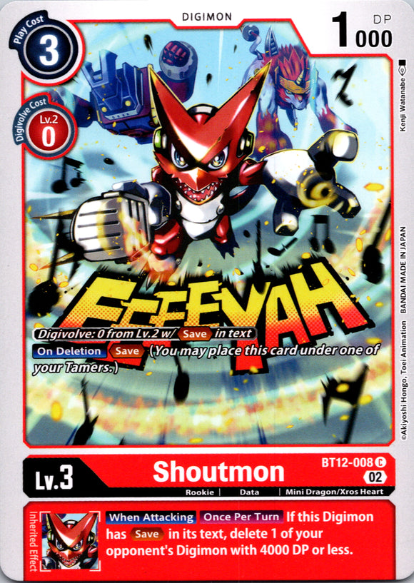 Shoutmon [BT12-008] [Across Time] Normal