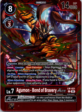 Agumon - Bond of Bravery ACE [LM-021 P] [Special Limited Set] Foil