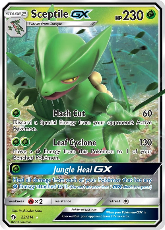 Sceptile GX (022/214) [Sun & Moon: Lost Thunder]