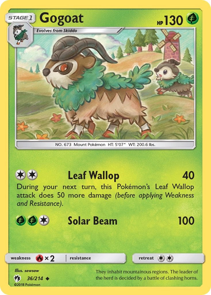 Gogoat [36/214] [SM - Lost Thunder] Reverse Holofoil