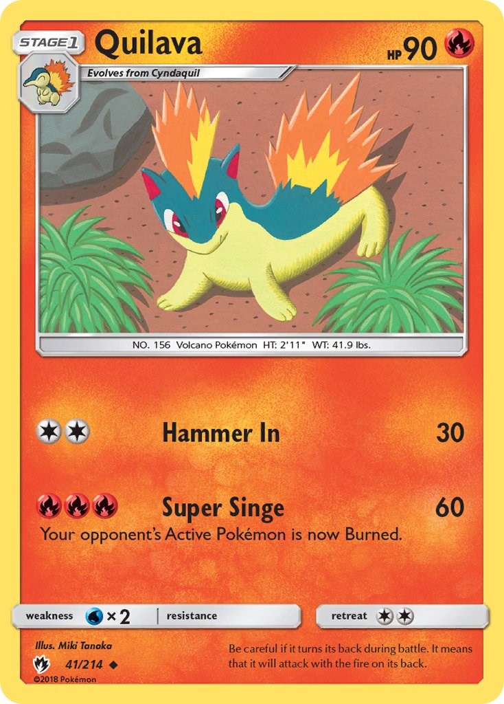 Quilava [41/214] [SM - Lost Thunder] Reverse Holofoil