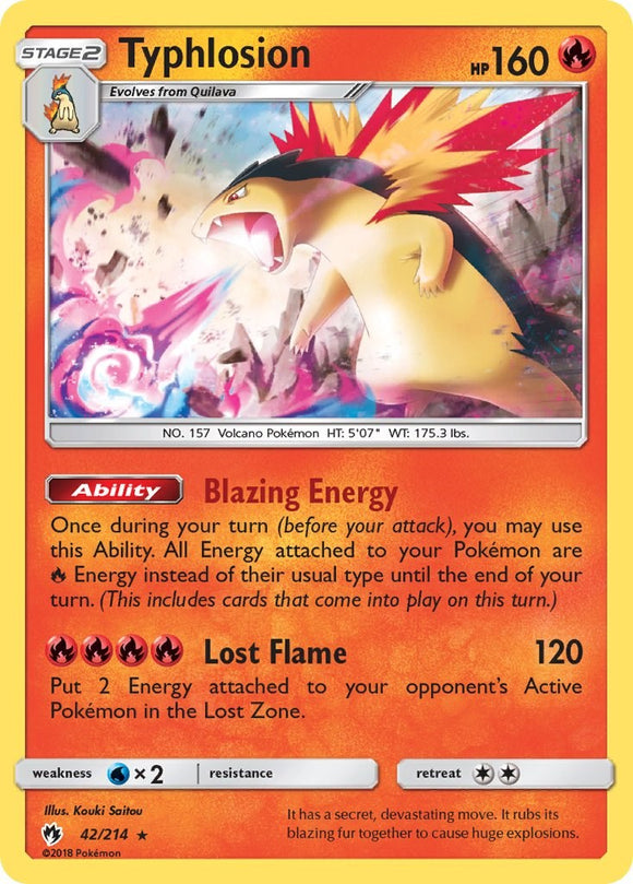 Typhlosion (042/214) [Sun & Moon: Lost Thunder]