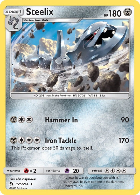 Steelix [125/214] [SM - Lost Thunder] Reverse Holofoil