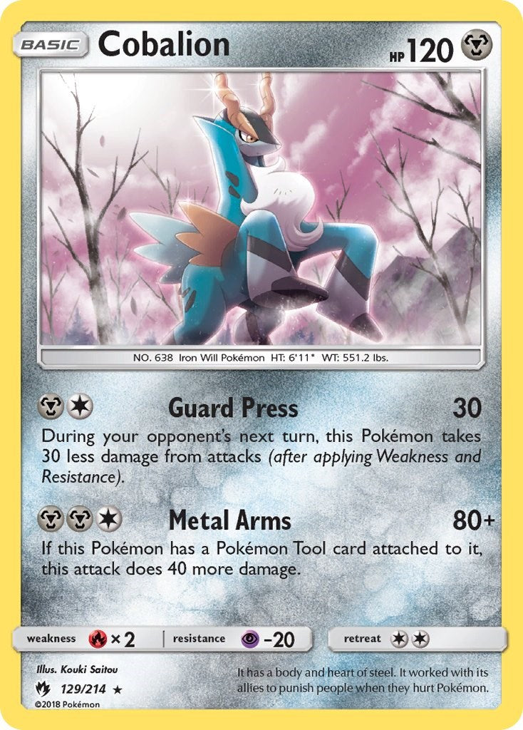 Cobalion [129/214] [SM - Lost Thunder] Reverse Holofoil