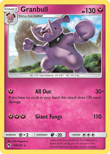 Granbull [138/214] [SM - Lost Thunder] Reverse Holofoil