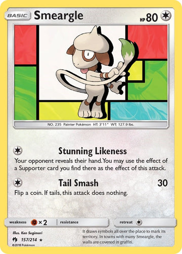 Smeargle [157/214] [SM - Lost Thunder] Reverse Holofoil