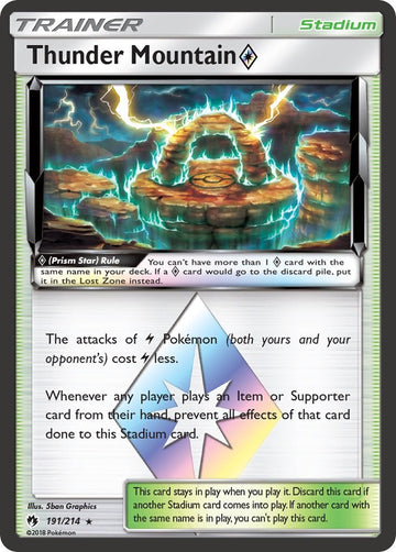 Thunder Mountain (Prism Star) (191/214) [Sun & Moon: Lost Thunder]