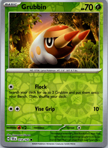 Grubbin [018/162] - (Temporal Forces) Reverse Holofoil