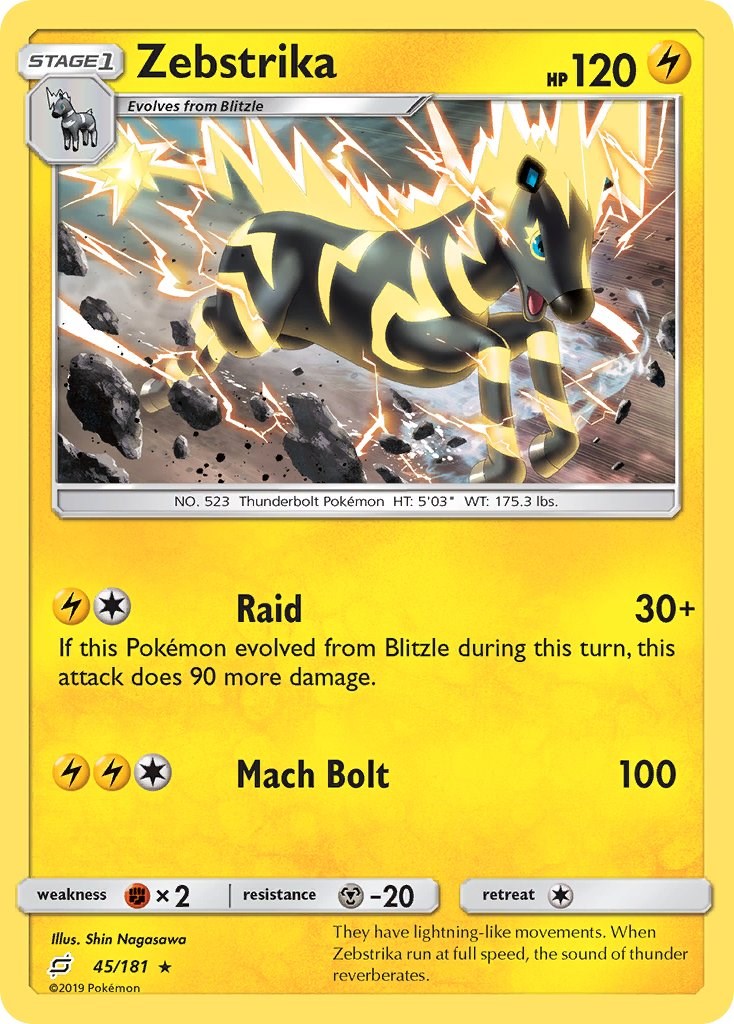 Zebstrika [45/181] [SM - Team Up] Reverse Holofoil