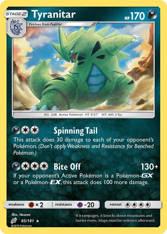 Tyranitar [85/181] [SM - Team Up] Reverse Holofoil