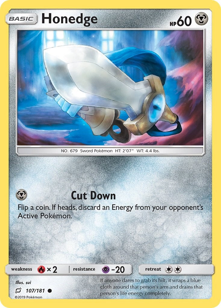 Honedge [107/181] [SM - Team Up] Reverse Holofoil