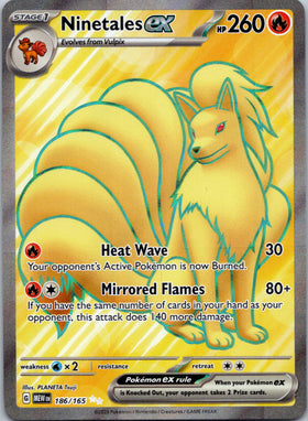 Ninetales ex (186/165) [Scarlet & Violet:  151] Holofoil