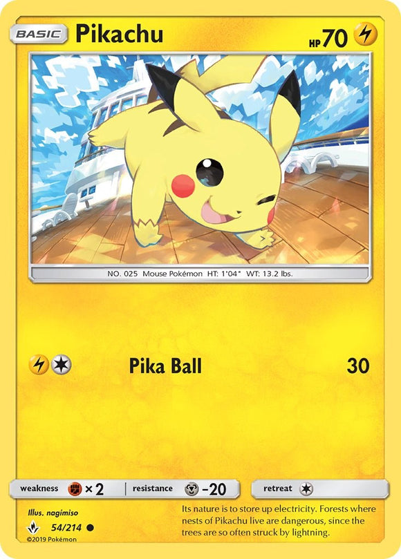 Pikachu [54/214] [Unbroken Bonds] Reverse Holofoil