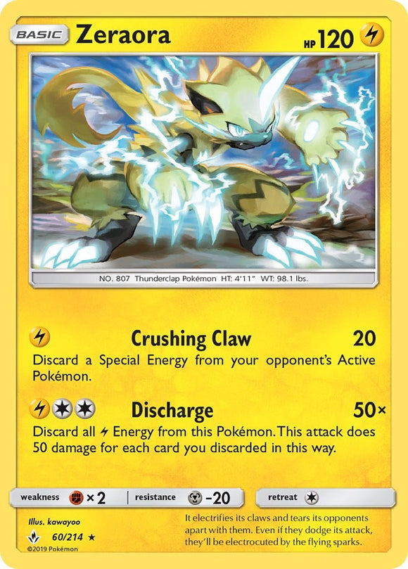 Zeraora [60/214] [Unbroken Bonds] Reverse Holofoil