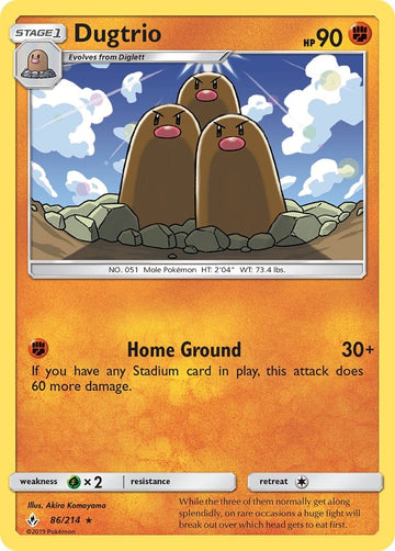 Dugtrio (086/214) [Sun & Moon: Unbroken Bonds]