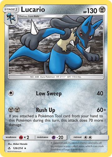 Lucario [126/214] [Unbroken Bonds] Reverse Holofoil