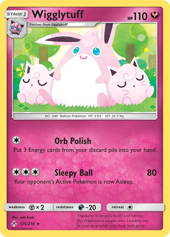 Wigglytuff [135/214] [Unbroken Bonds] Reverse Holofoil