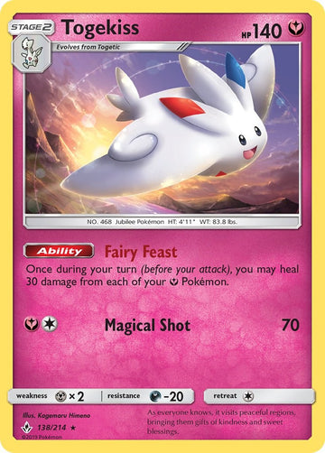 Togekiss [138/214] [Unbroken Bonds] Reverse Holofoil