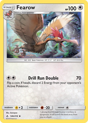Fearow [146/214] [Unbroken Bonds] Reverse Holofoil