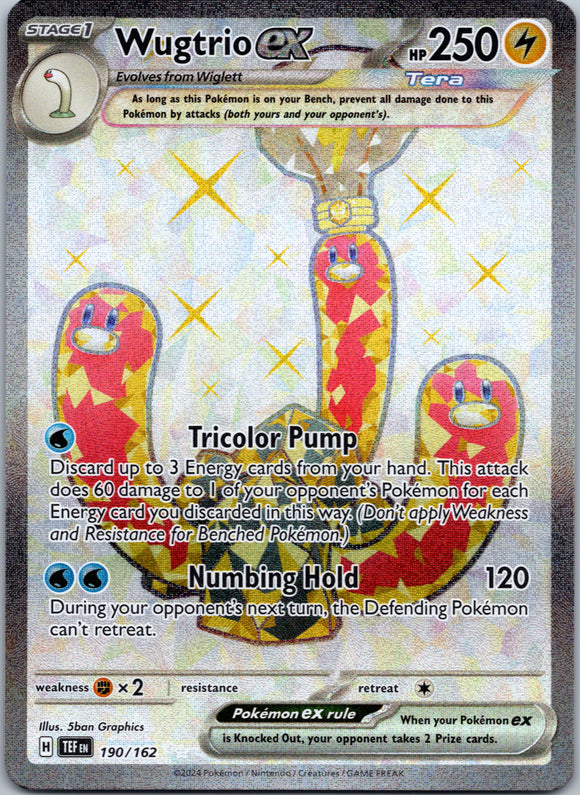Wugtrio ex [190/162] - (Temporal Forces) Holofoil