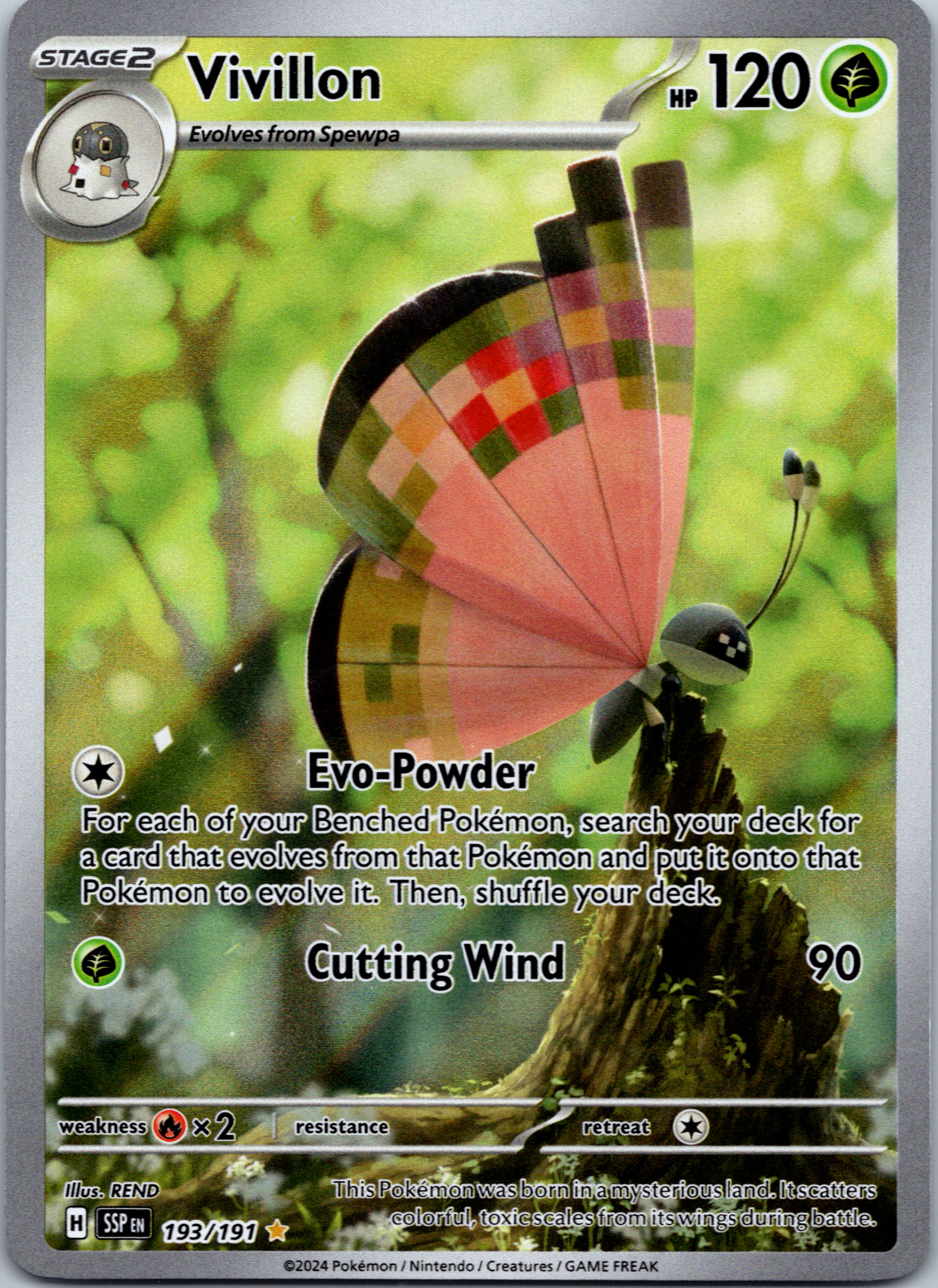 Vivillon [193/191] - (Surging Sparks) Holofoil