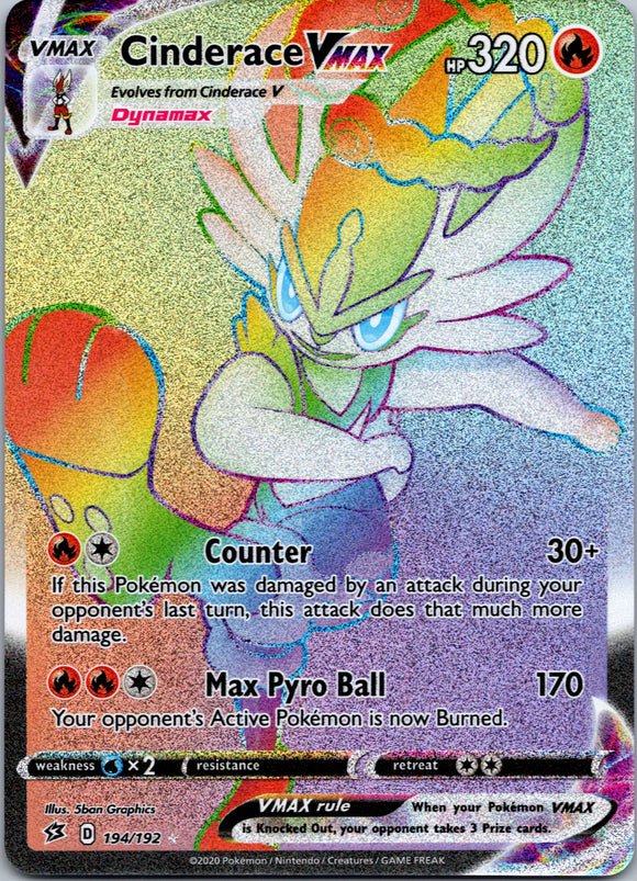Cinderace VMAX (194/192) [Sword & Shield: Rebel Clash]
