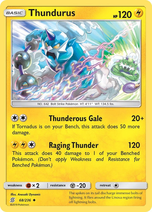 Thundurus [68/236] [Unified Minds] Reverse Holofoil