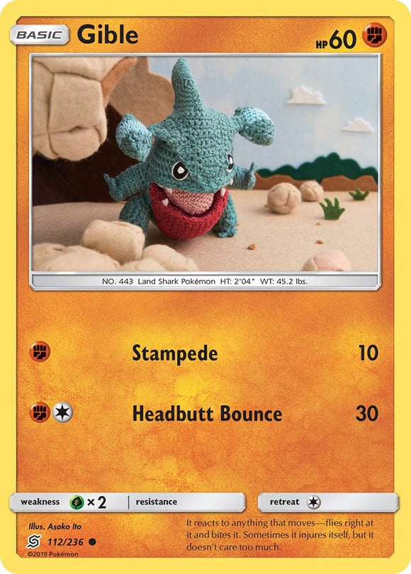 Gible [112/236] [Unified Minds] Reverse Holofoil