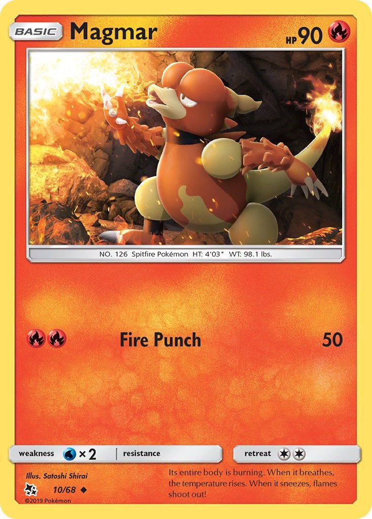 Magmar [10/68] [Hidden Fates] Reverse Holofoil