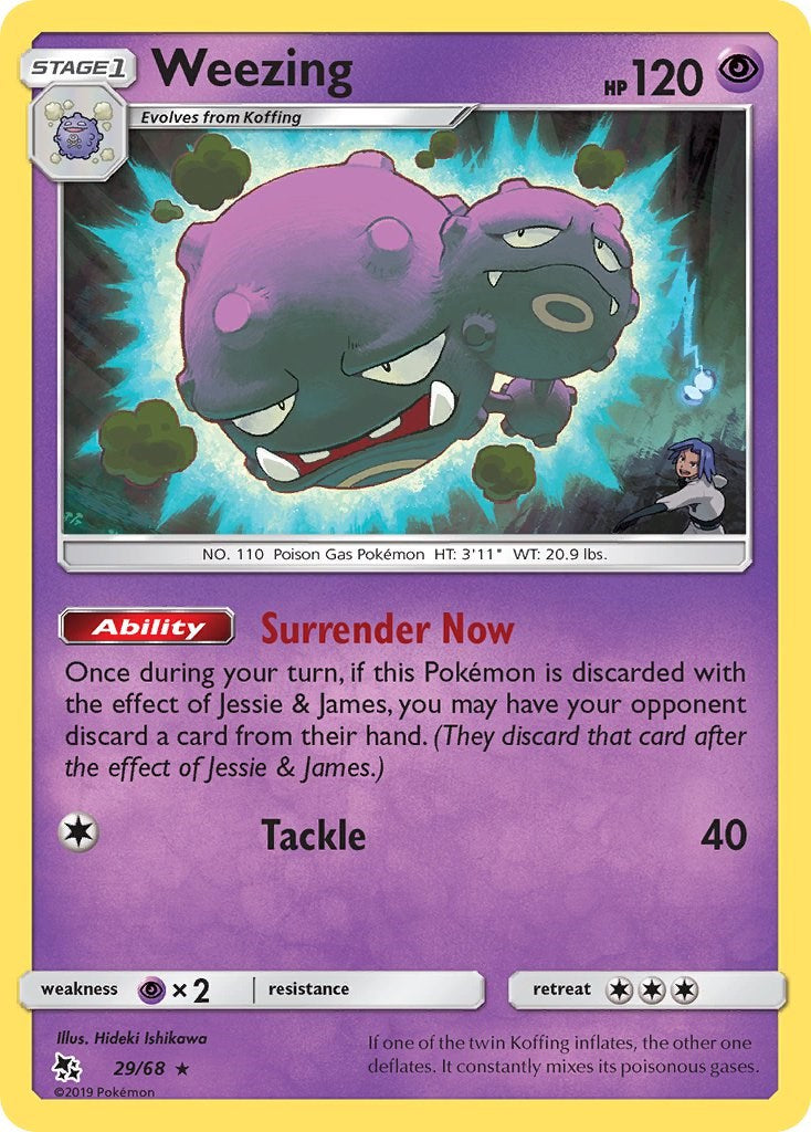 Weezing [29/68] [Hidden Fates] Reverse Holofoil