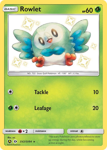 Rowlet (SV2/SV94) [Hidden Fates: Shiny Vault]