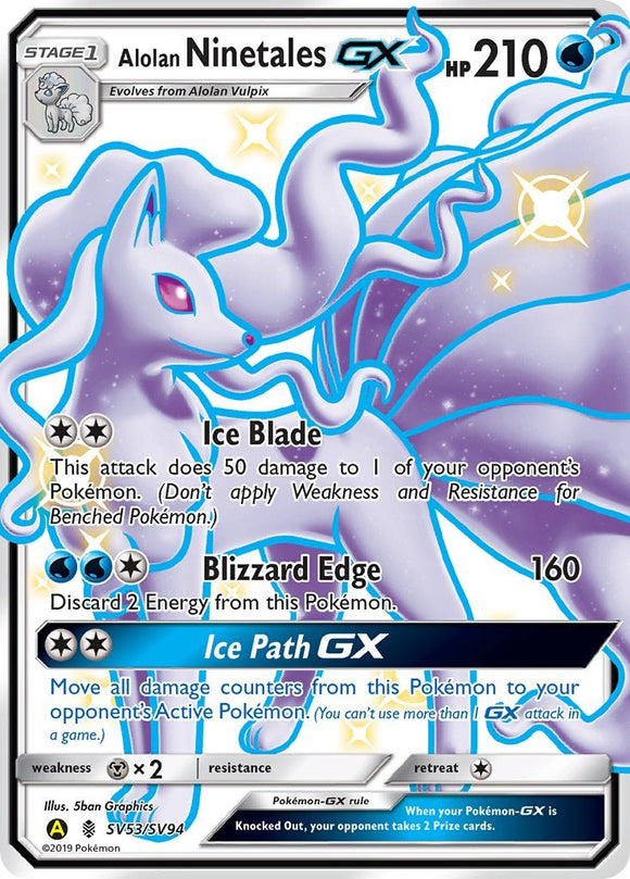 Alolan Ninetales GX (SV53/SV94) [Hidden Fates: Shiny Vault]