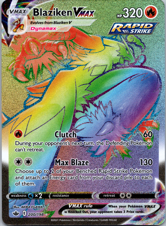 Blaziken VMAX (200/198) [Sword & Shield: Chilling Reign]