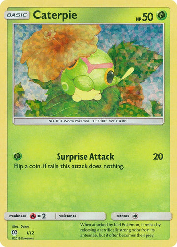 Caterpie - 1/12 [001/012] [McDonald's Promos 2019] Holofoil