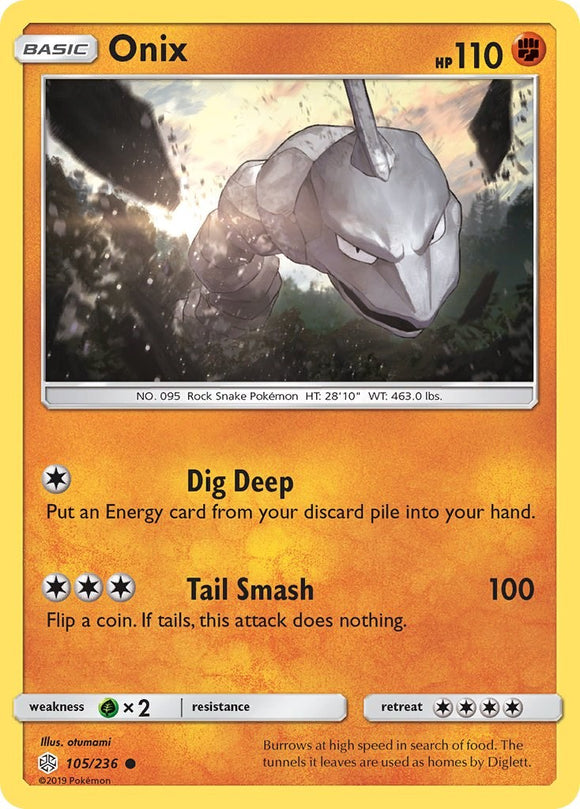Onix [105/236] [Cosmic Eclipse] Reverse Holofoil