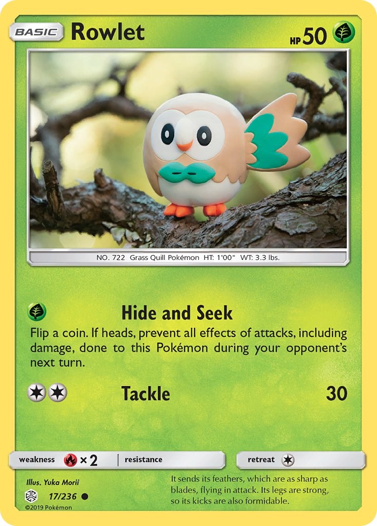Rowlet - 17/236 [17/236] [SM - Cosmic Eclipse] Reverse Holofoil