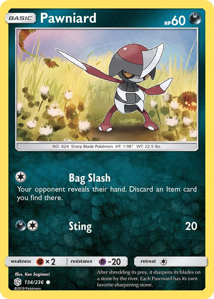 Pawniard [134/236] [SM - Cosmic Eclipse] Reverse Holofoil