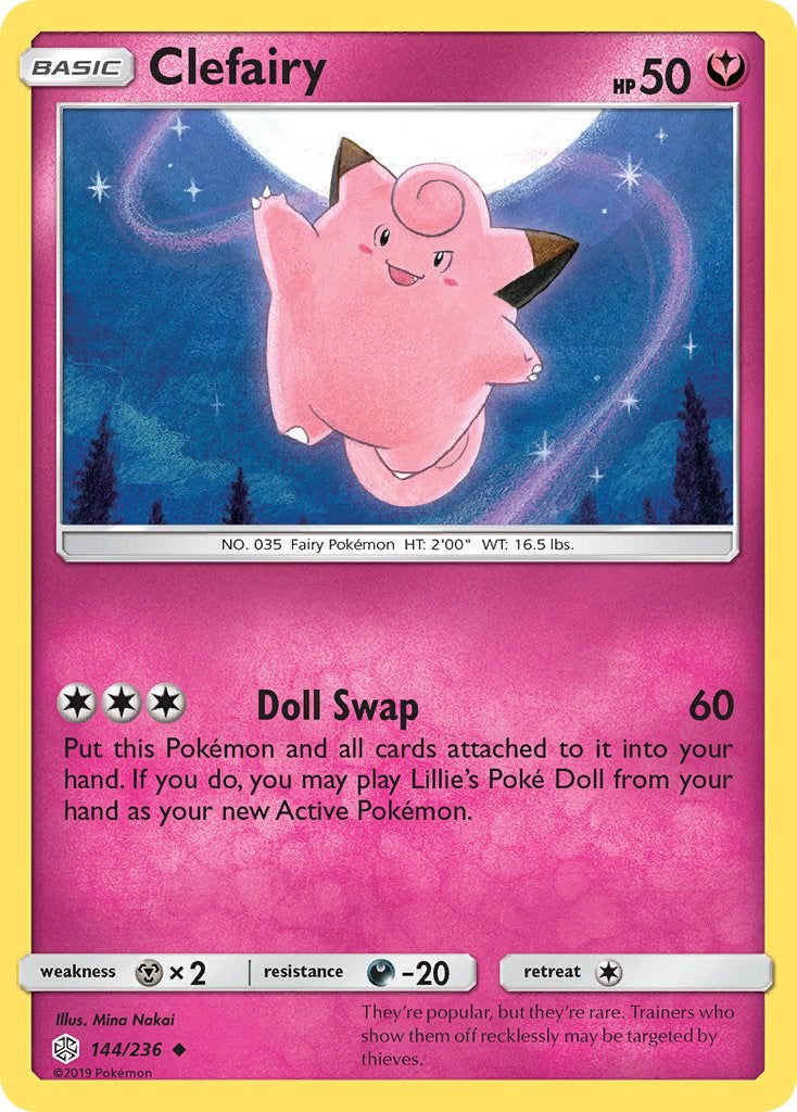 Clefairy [144/236] [SM - Cosmic Eclipse] Reverse Holofoil