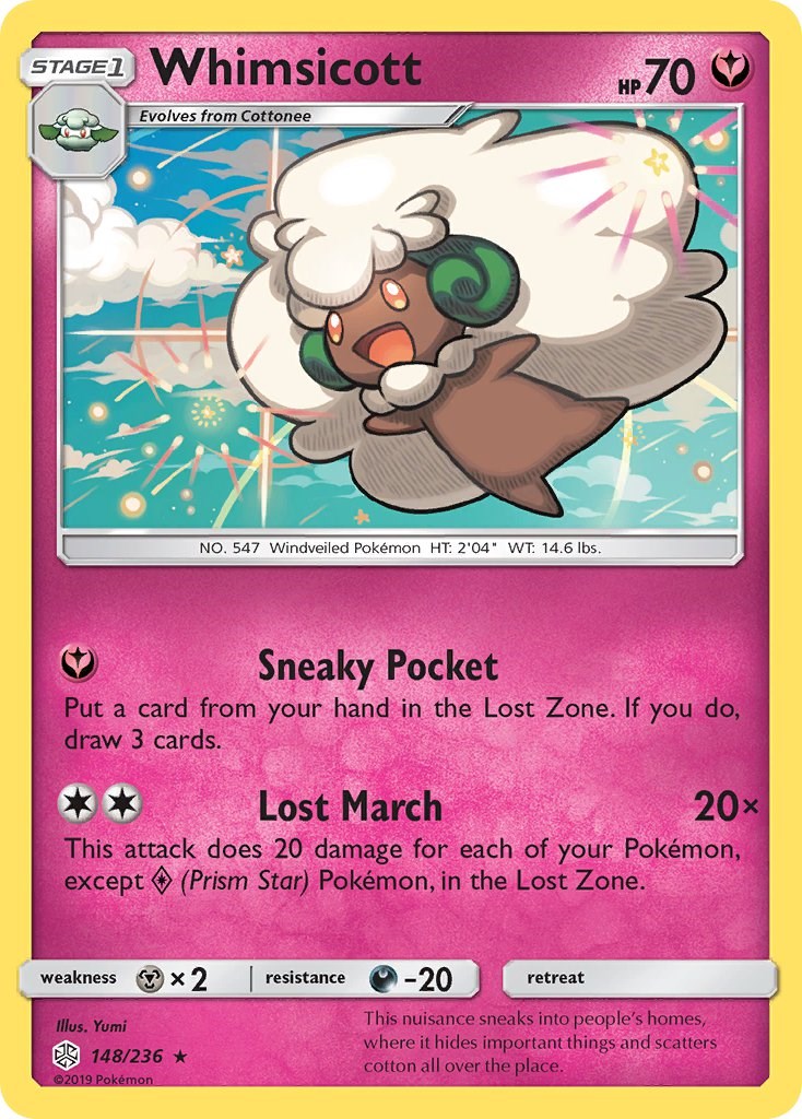 Whimsicott [148/236] [SM - Cosmic Eclipse] Reverse Holofoil