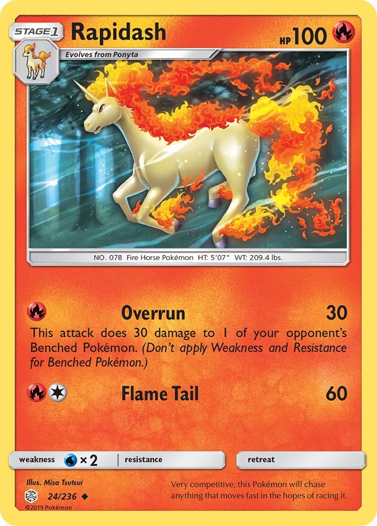 Rapidash [24/236] [SM - Cosmic Eclipse] Reverse Holofoil
