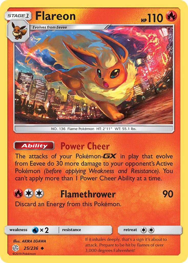 Flareon [25/236] [SM - Cosmic Eclipse] Reverse Holofoil