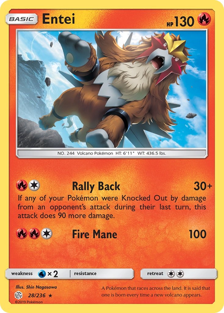 Entei [28/236] [SM - Cosmic Eclipse] Reverse Holofoil